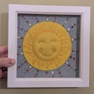Cheerful sunshine textile picture