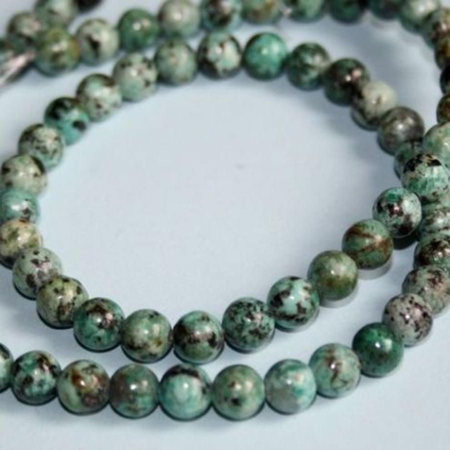 African Turquoise 6mm - 10pcs