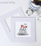 Three Houses with Hearts illustration, Giclee print - Image 4