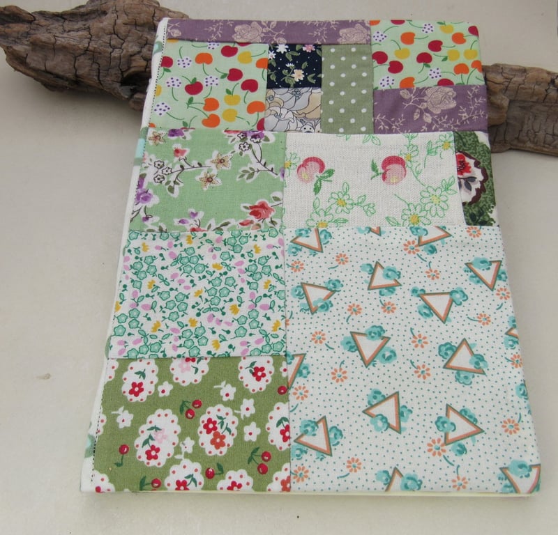 Sage Floral Patchwork A5 Journal