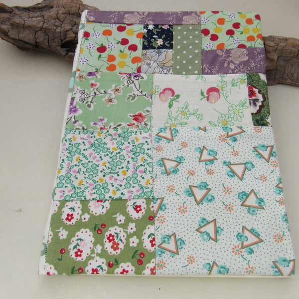 Sage Floral Patchwork A5 Journal