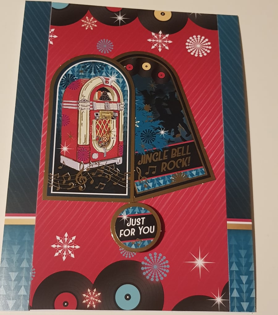 Rock & Roll Music Christmas card 