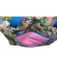 Large wash bag in Liberty cotton, floral toiletries bag with handles and pocket. - Image 4