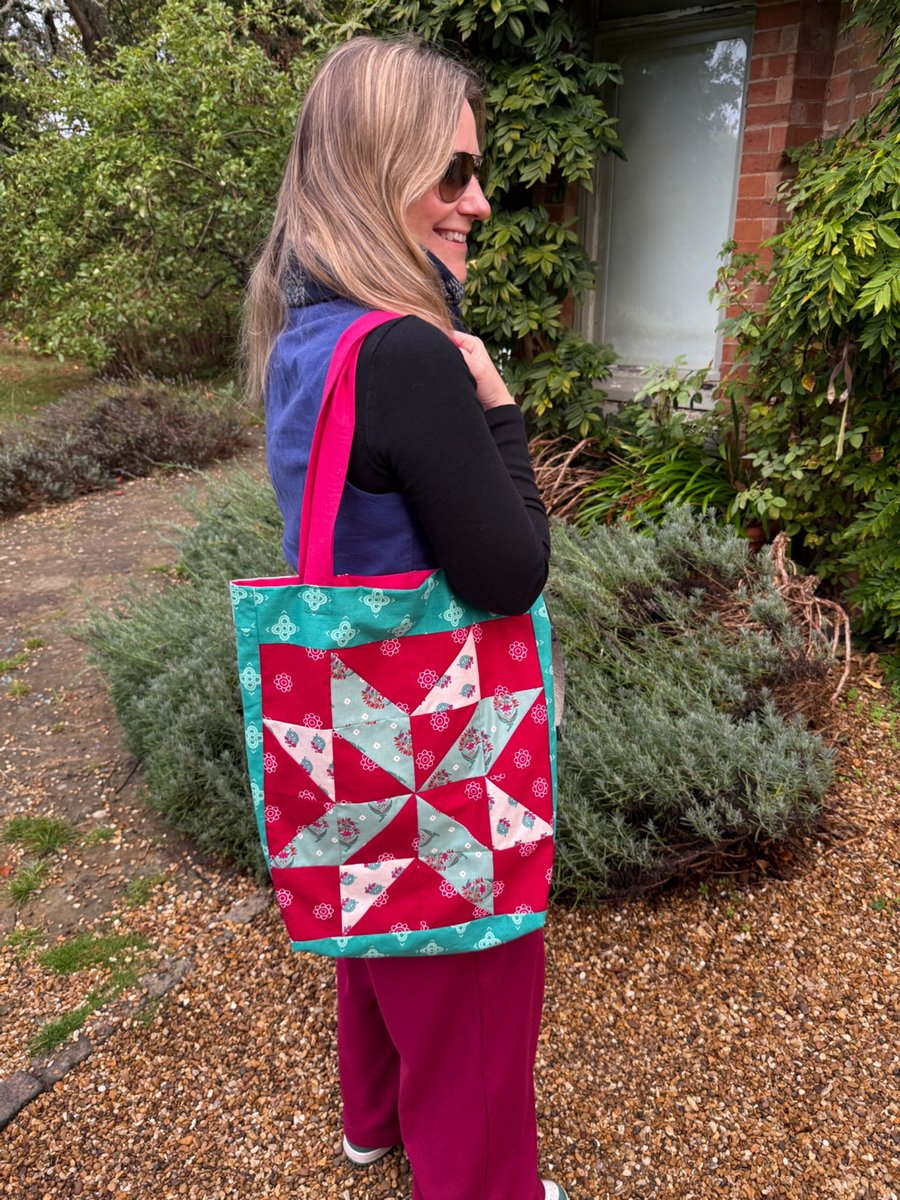Patchwork Star design tote bag