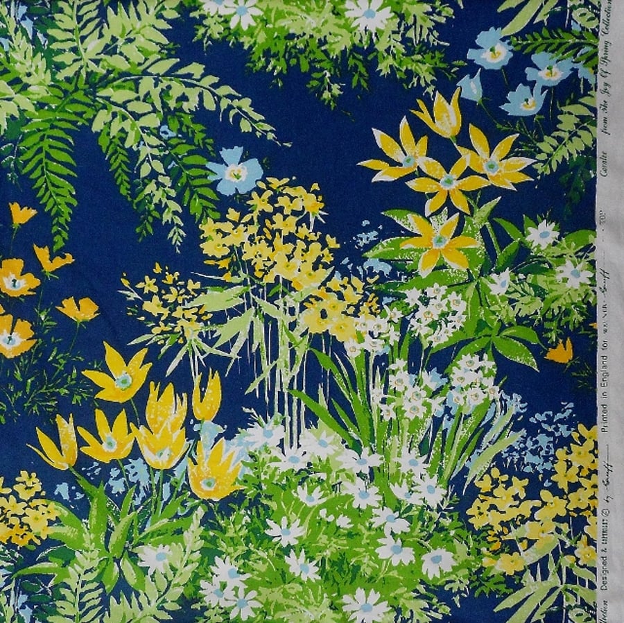 Dramatic Floral Coralee Warner Greeff  Scandi style Fabric for sale