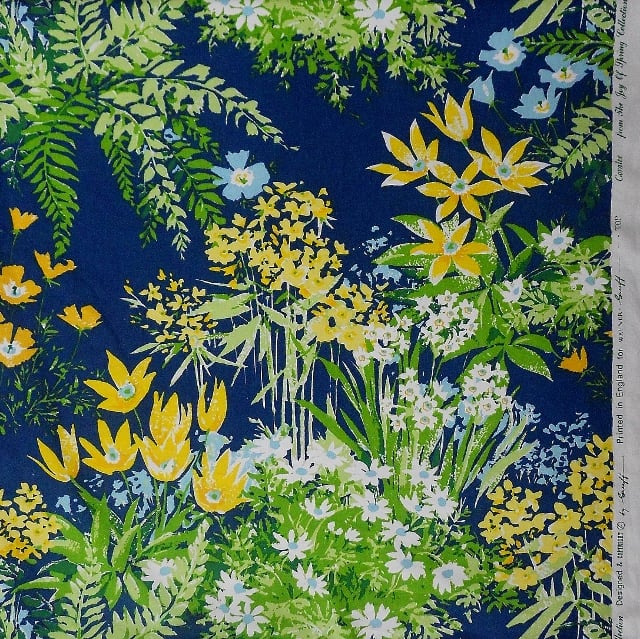 Dramatic Floral Coralee Warner Greeff  Scandi style Fabric for sale
