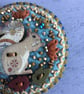 Hand Embroidered Squirrel Brooch - Image 2