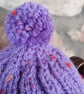 Small Tea Cosy for 2 Cup Tea Pot, Purple Tweed, Hand Knitted - Image 5