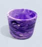 Large Purple Marbled Plant Pot  - Image 3