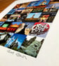‘Glasgow Iconic’ COLOUR signed square mounted print 30 x 30cm FREE DELIVERY - Image 5