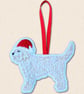 Cockapoo Christmas Tree Decoration - Embroidered Dog Ornament - Image 2