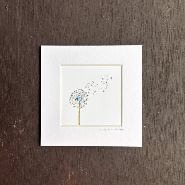 March Birthstone Wish 5" x 5"