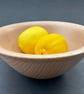 Hardwood Beech bowl with lip - Image 1
