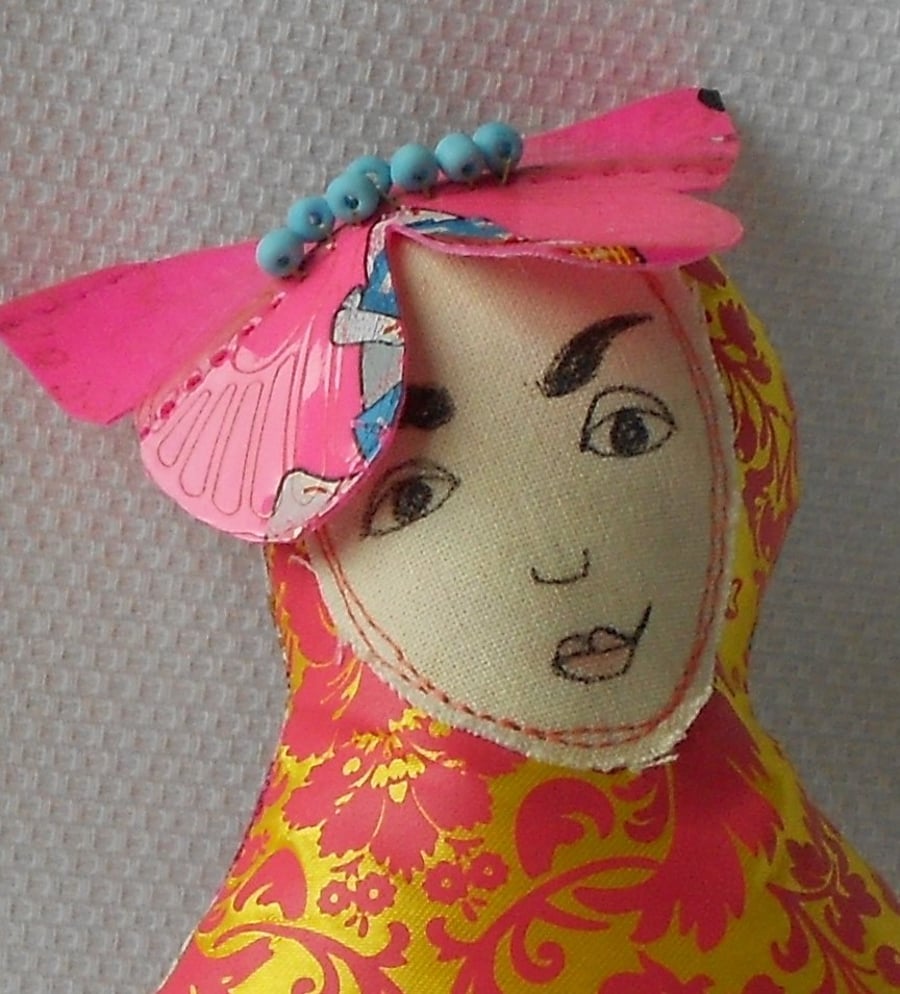 Fabric Doll Pincushion