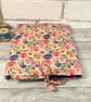 Floral Fabric Book Sleeve with Ties - Image 4