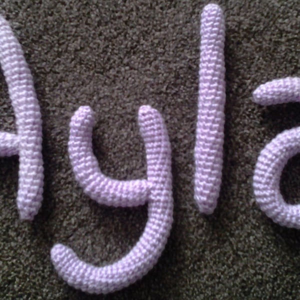 Your Name in Crochet! (4 letters) e.g ADAM, ELLA, ALEX, ROSE