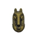 Benin bronze leopard mask fridgemagnet, african tribal art, rusti decor,nigerian