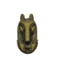 Benin bronze leopard mask fridgemagnet, african tribal art, rusti decor,nigerian