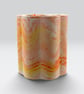 Sunrise Orange Yellow & Red Marbled Wine Cooler Handmade 750ml Bottle Cooler - Image 2