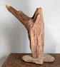 Handmade Driftwood Sculpture on Natural Stone  Modern Abstract Coastal Art Decor - Image 1