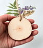 Real Pressed Flower, Knapweed, Hand Painted Wood Slice Hanging Decoration - Image 6