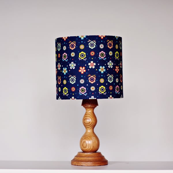30cm blue floral lampshade, blue floral home decor