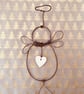 Wire art angel, christmas tree topper, christmas decoration, angel heart - Image 5