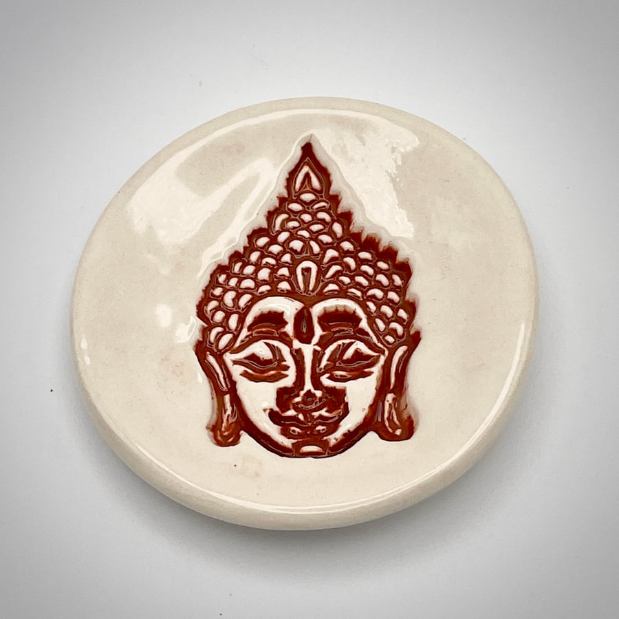 NEW!  Ceramic Buddha ring dish