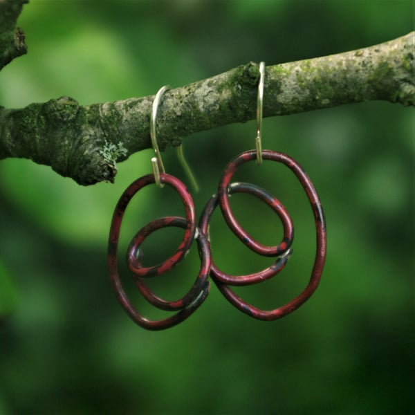  Copper Swirl Earrings