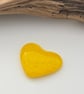 Yellow Fused Glass Pocket Heart - Image 4