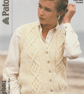 VINTAGE KNITTING PATTERN Ladies Cabled Waistcoat