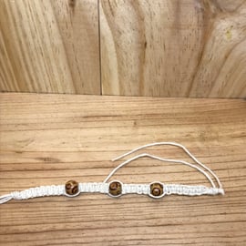 Children's Macrame Bead Bracelet. (118)