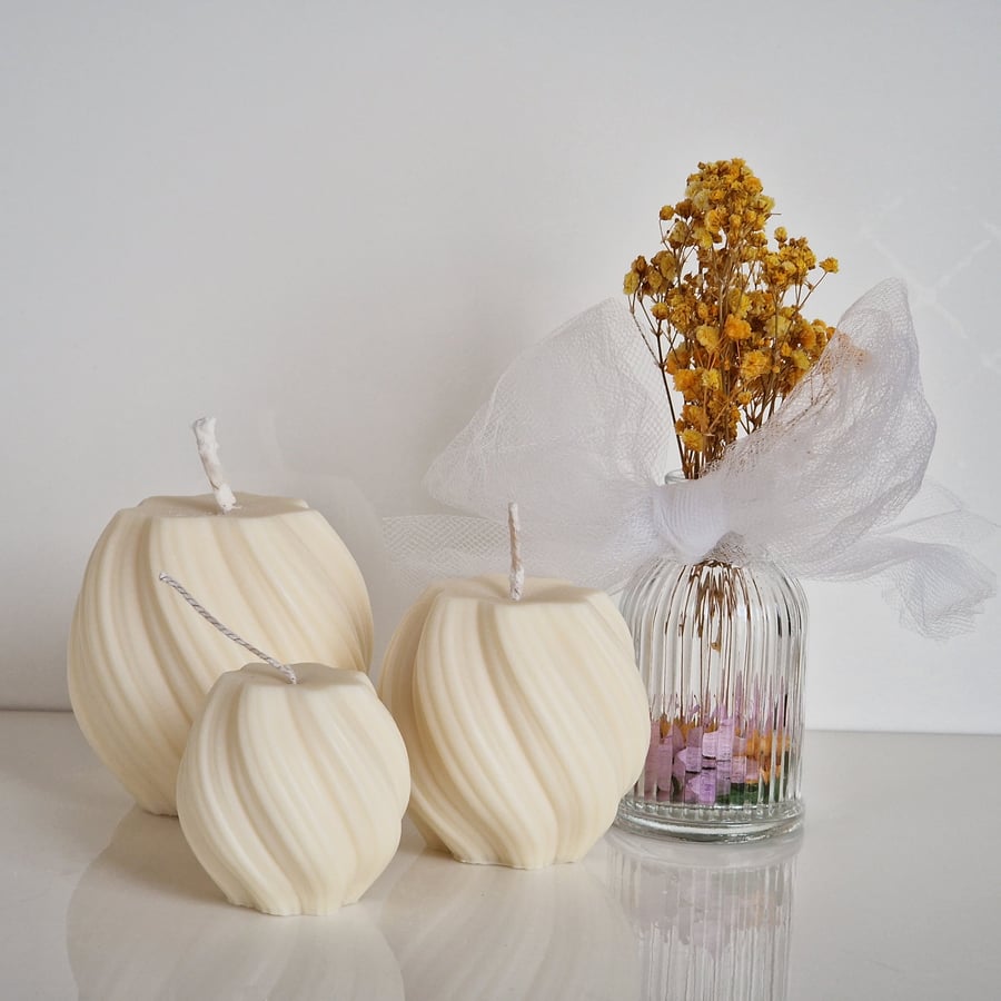 Twist Handmade Soy Pillar Candle Collection