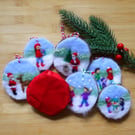 12 Day Needle Felted Advent Decoration Calendar
