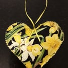 Daffodil hanging heart