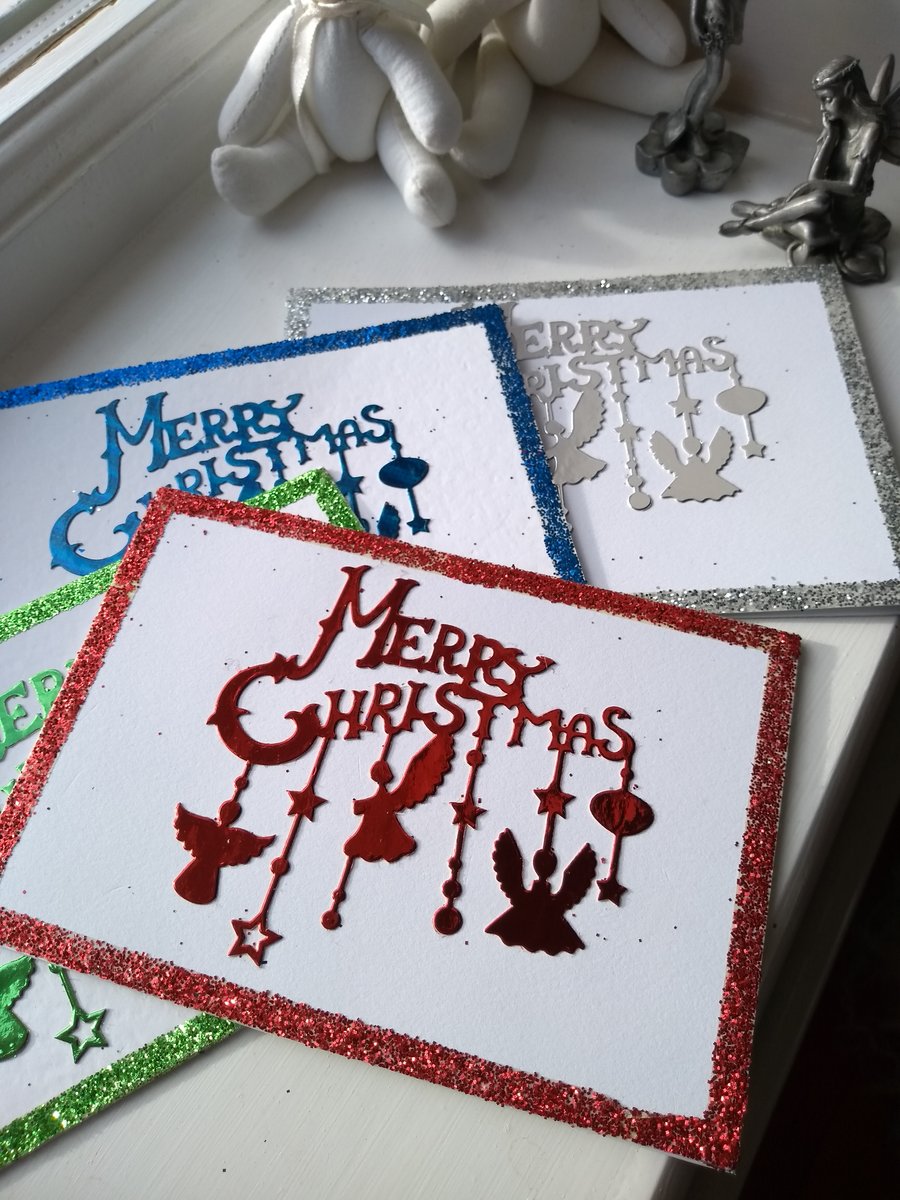 Pack of 4 merry Christmas cards