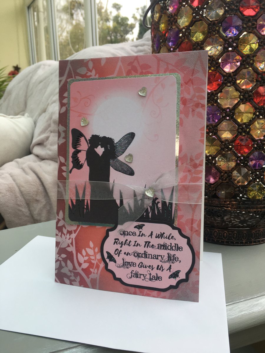 Ethereal fairy couple card
