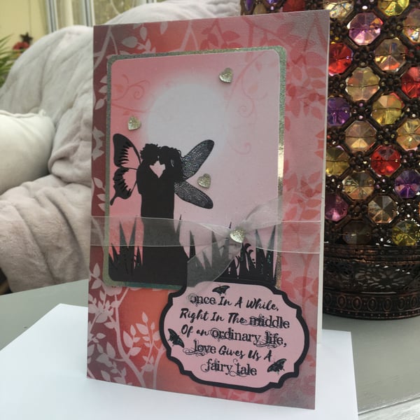 Ethereal fairy couple card