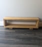 Handmade Rustic Wooden TV Console Book Shelf Unit: Farmhouse Living Room Enterta - Image 9