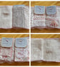 The pink and white needlecase, with pockets, pins, needles and  samples - Image 9