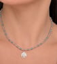 Necklace - Seed Beads and Sterling Silver Tree of Life Charm Ref R21