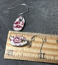 Handmade Ceramic Earrings One of a Kind Sterling Silver Eco Friendly Gifts - Image 6