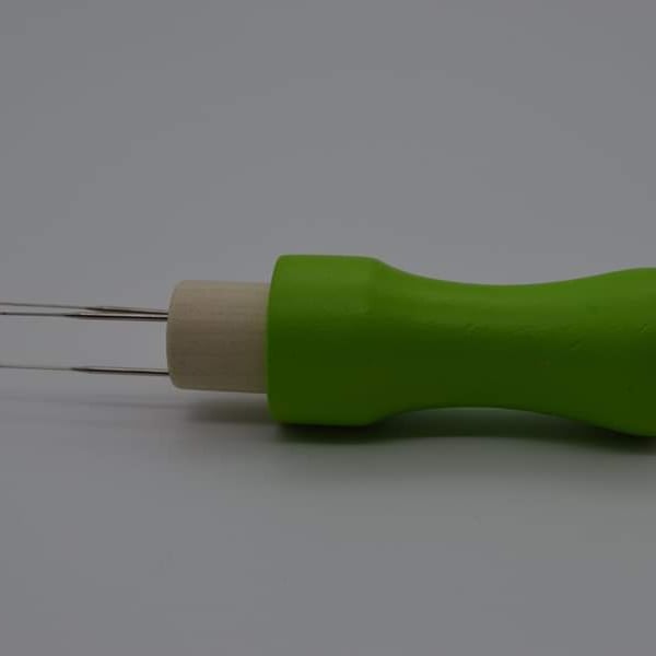 Wooden needle felting tool 