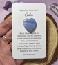 Blue Lace Agate Pocket Heart Crystal for Calm