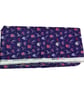 Large wash bag in Liberty cotton, floral toiletries bag with handles and pocket. - Image 10