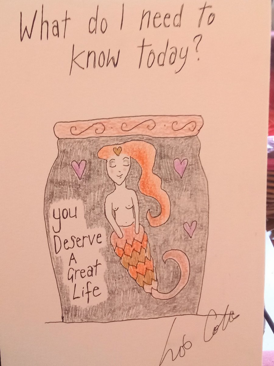 Small Prophets inspired original drawing "You deserve a great life"