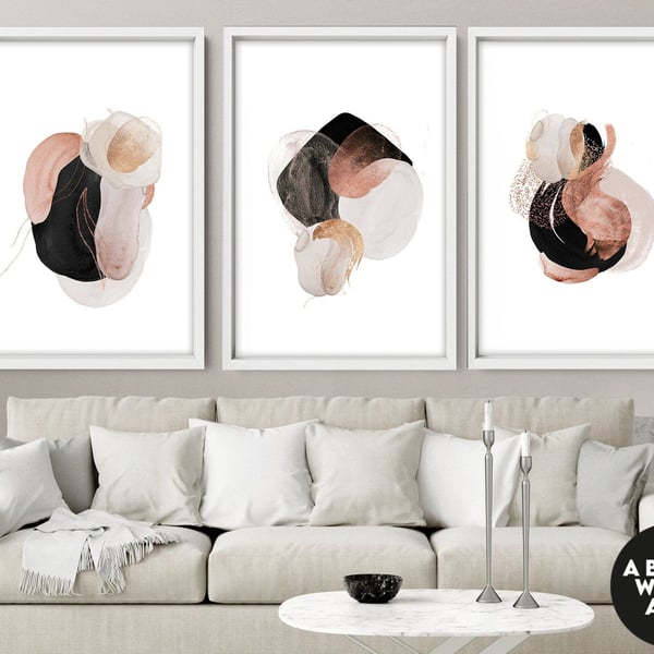Modern Wall Art, Abstract Prints for Office Wall, Minimalist Wall Art Poster, Se