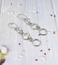 Handmade Sterling Silver Link Earrings - Image 10