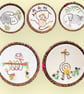 5 Jungle Safari animal themed embroidered wall art for children's rooms, gifts - Image 3