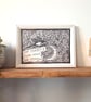 Magpie Moon Giclee Print, Whimsical Joyful Home Art, Animal Illustration - Image 2